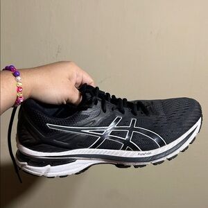 ASICS Black and White Athletic Sneakers